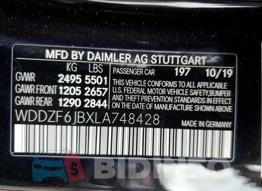 WDDZF6JBXLA748428 Photo# 12