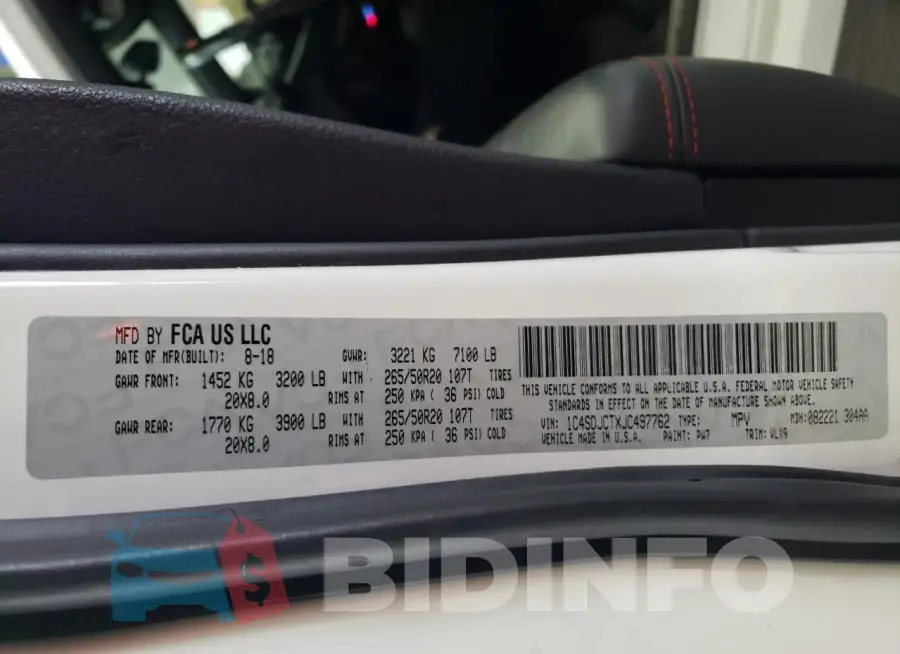 1C4SDJCTXJC497762 Photo# 14