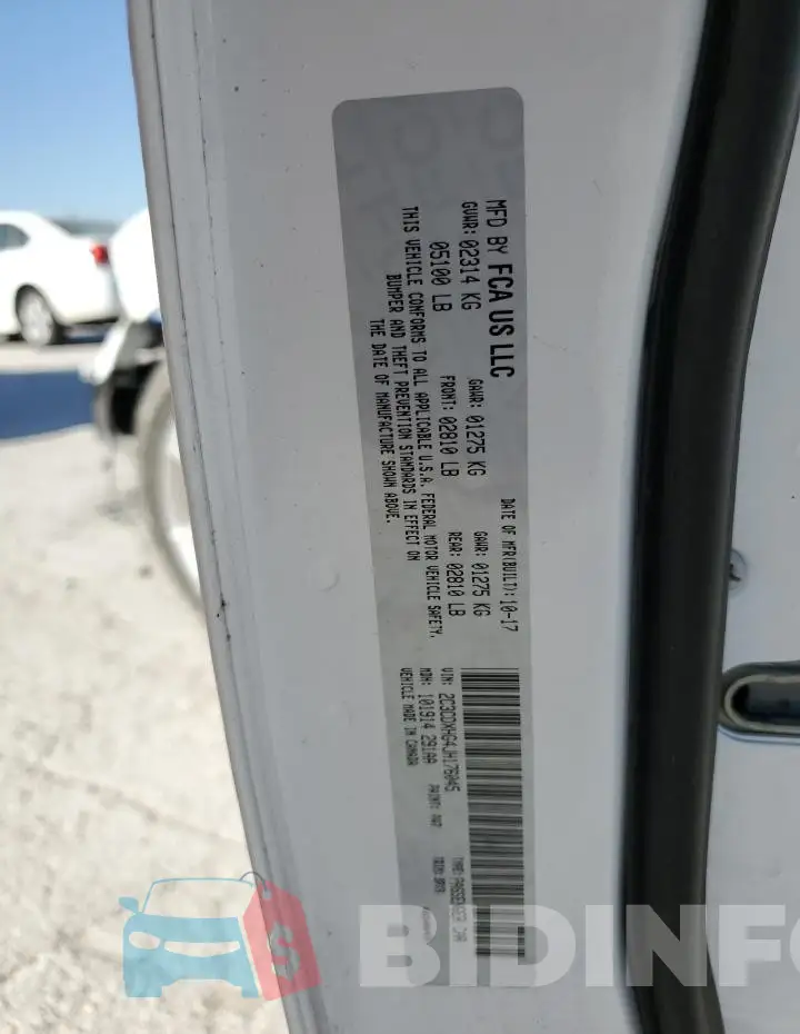 2C3CDXHG4JH176045 Photo# 13
