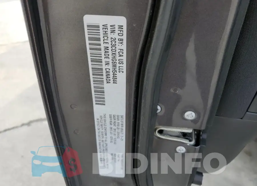 2C3CDXHG6MH544844 Photo# 12