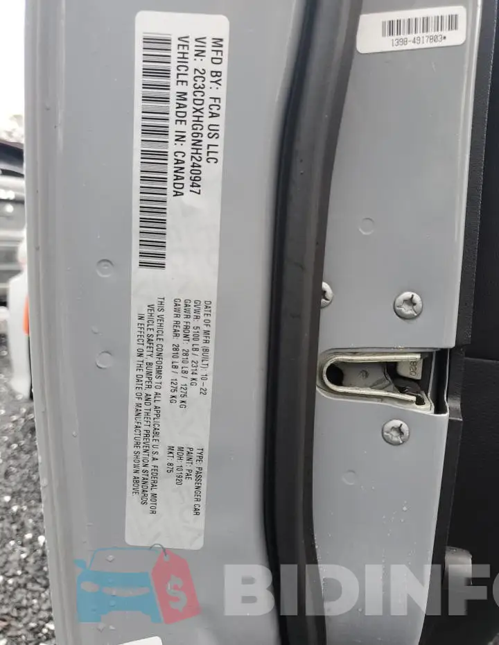2C3CDXHG6NH240947 Photo# 12