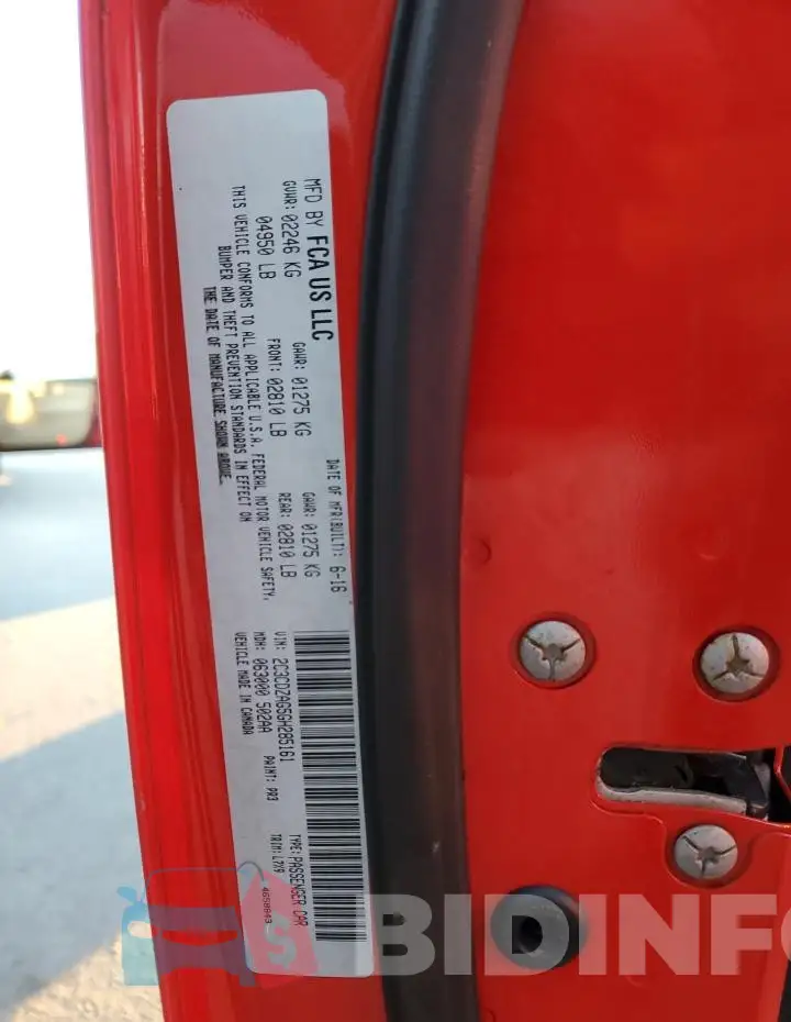 2C3CDZAG5GH285161 Photo# 13