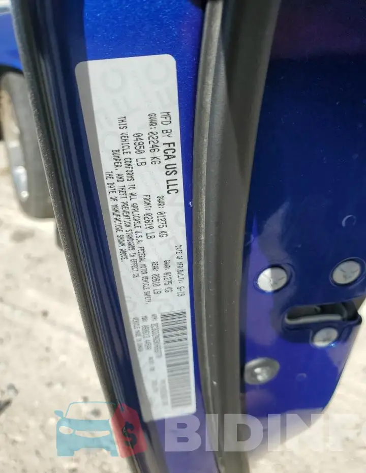 2C3CDZAG5KH668770 Photo# 12