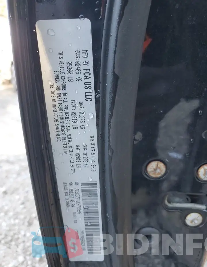 2C3CDZBT2KH719590 Photo# 12
