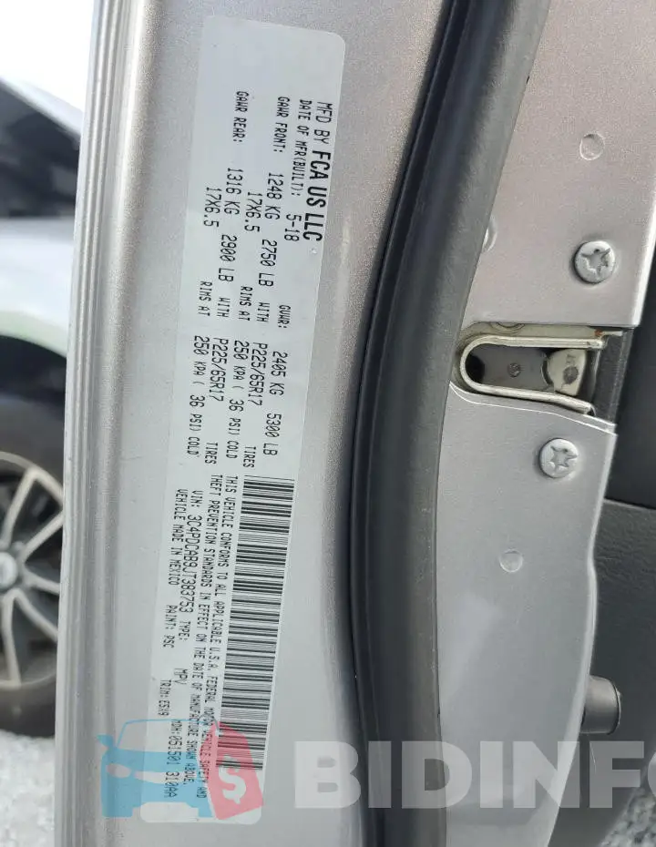 3C4PDCAB9JT383753 Photo# 13