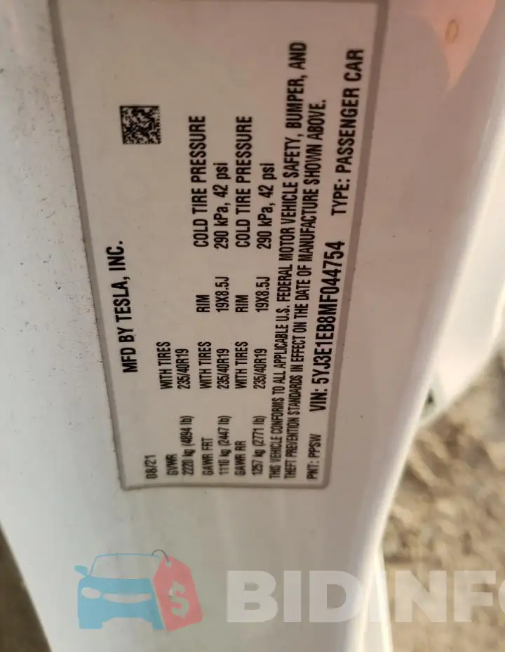 5YJ3E1EB8MF044754 Photo# 12
