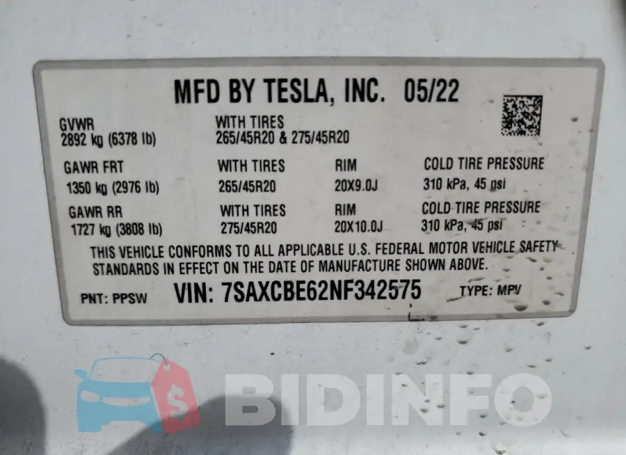 7SAXCBE62NF342575 Photo# 12