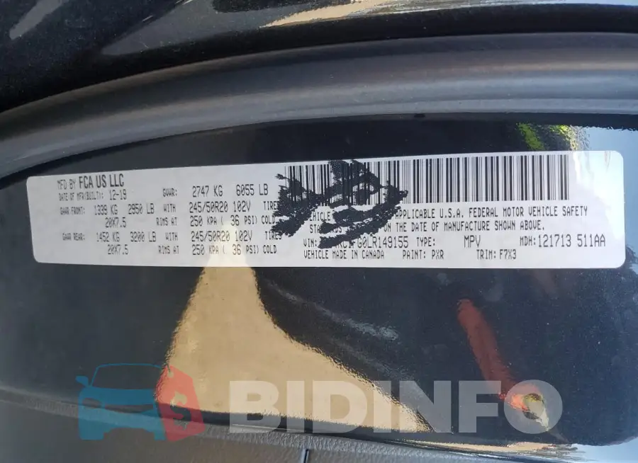 2C4RC1FG0LR149155 Photo# 14