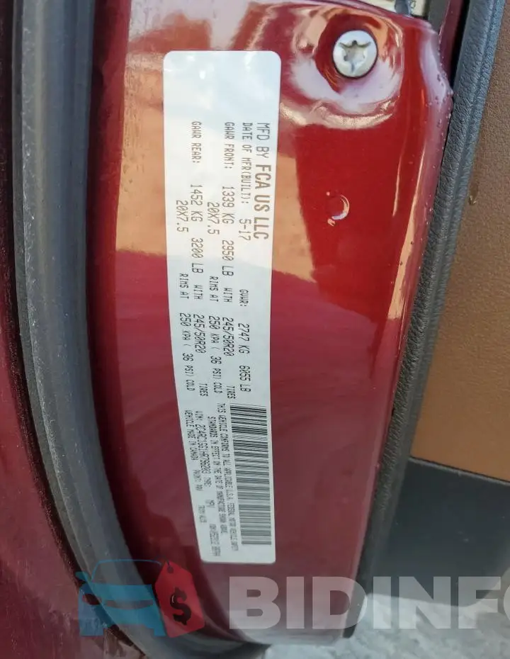 2C4RC1GG1HR796203 Photo# 13