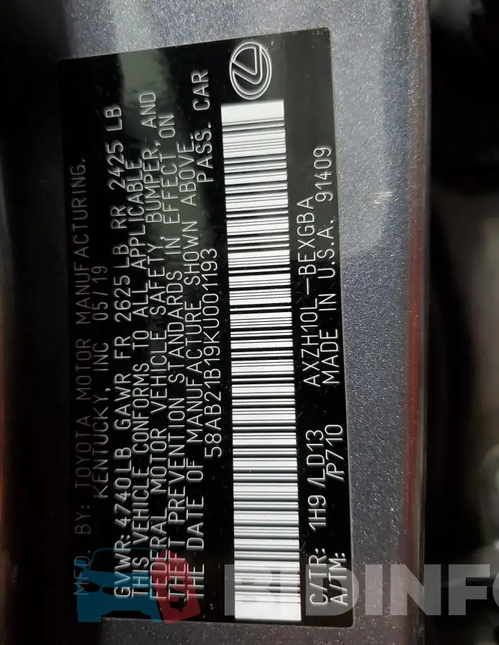 58AB21B19KU001193 Photo# 12