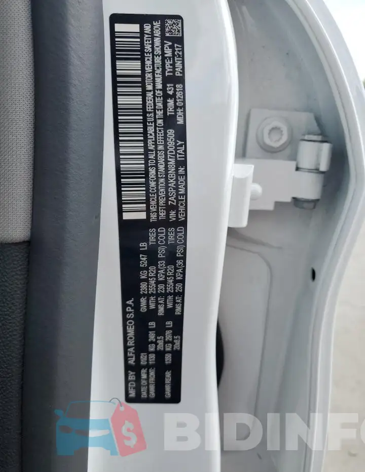 ZASPAKBN8M7D09509 Photo# 13