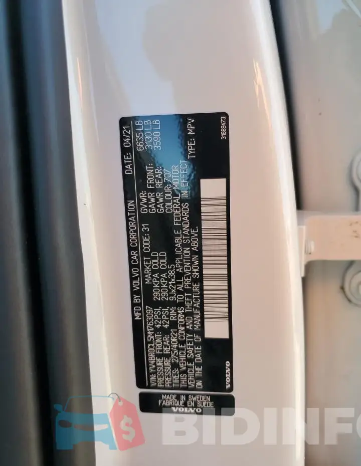 YV4BR0CL5M1763097 Photo# 14