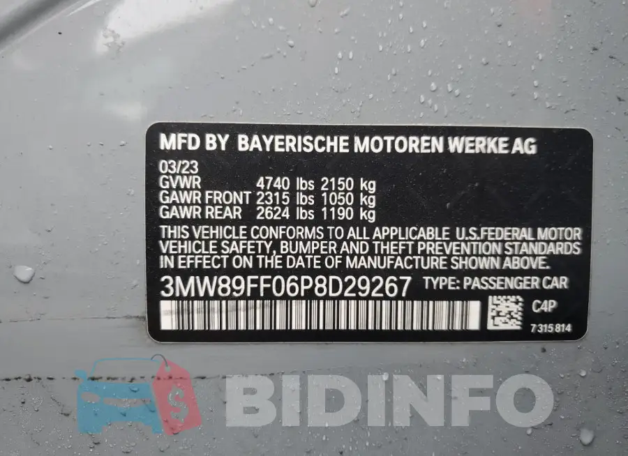 3MW89FF06P8D29267 Photo# 12
