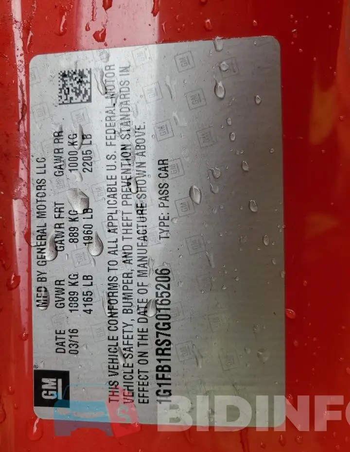 1G1FB1RS7G0165206 Photo# 13