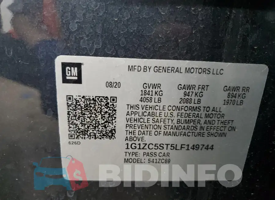 1G1ZC5ST5LF149744 Photo# 12