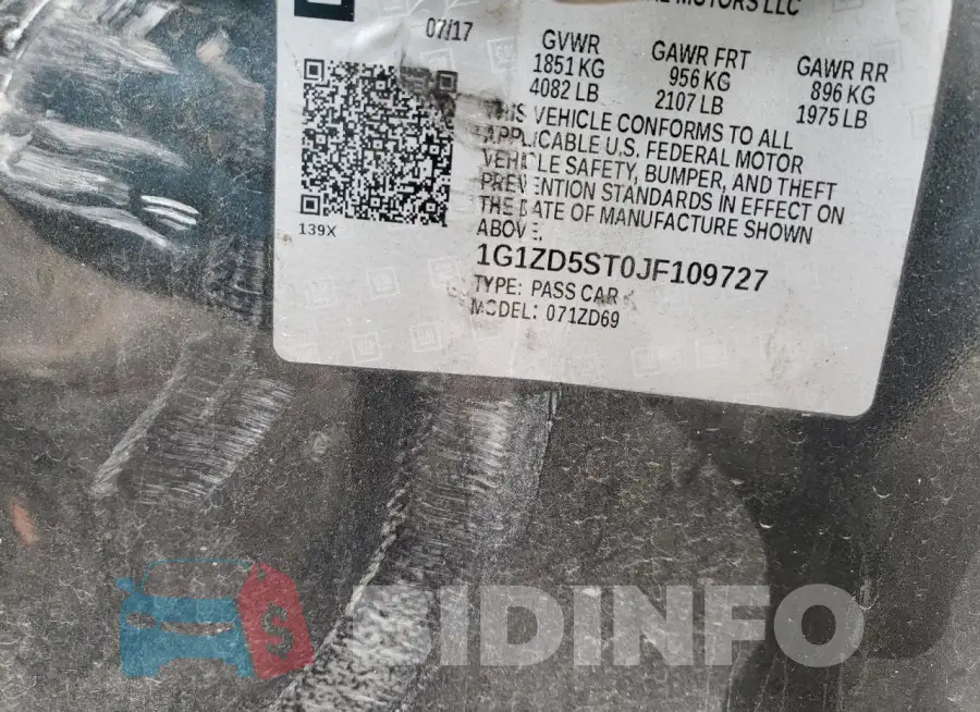 1G1ZD5ST0JF109727 Photo# 12