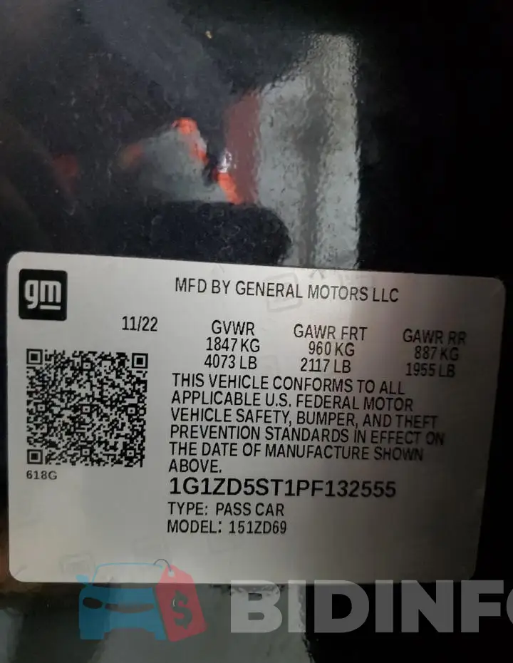 1G1ZD5ST1PF132555 Photo# 13