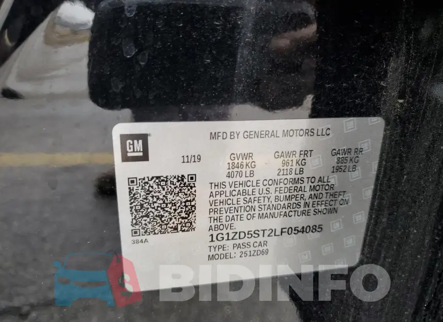 1G1ZD5ST2LF054085 Photo# 12