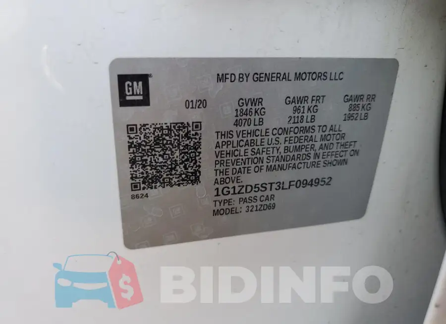 1G1ZD5ST3LF094952 Photo# 12