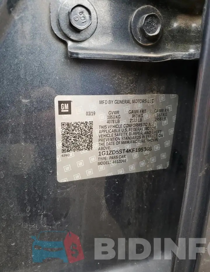 1G1ZD5ST4KF195366 Photo# 12