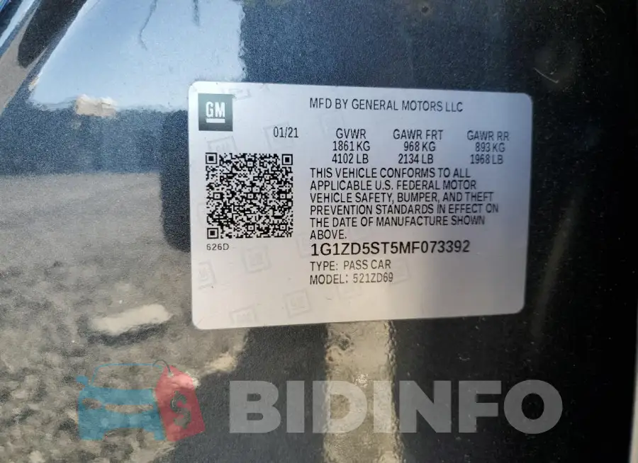 1G1ZD5ST5MF073392 Photo# 12