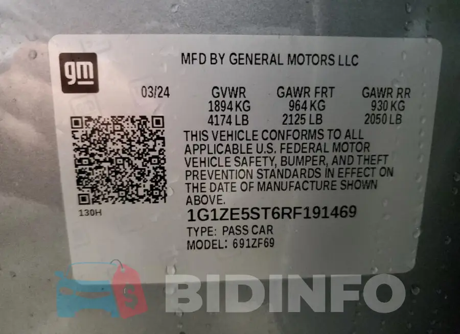 1G1ZE5ST6RF191469 Photo# 12