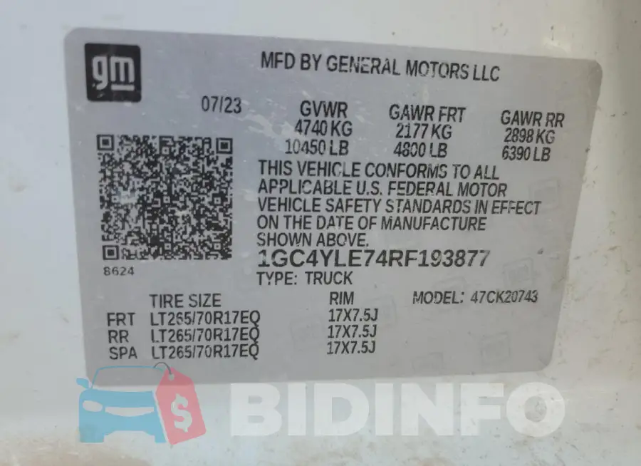 1GC4YLE74RF193877 Photo# 13
