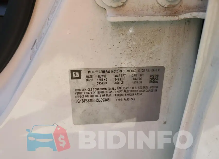 3G1BF6SM9HS509348 Photo# 12