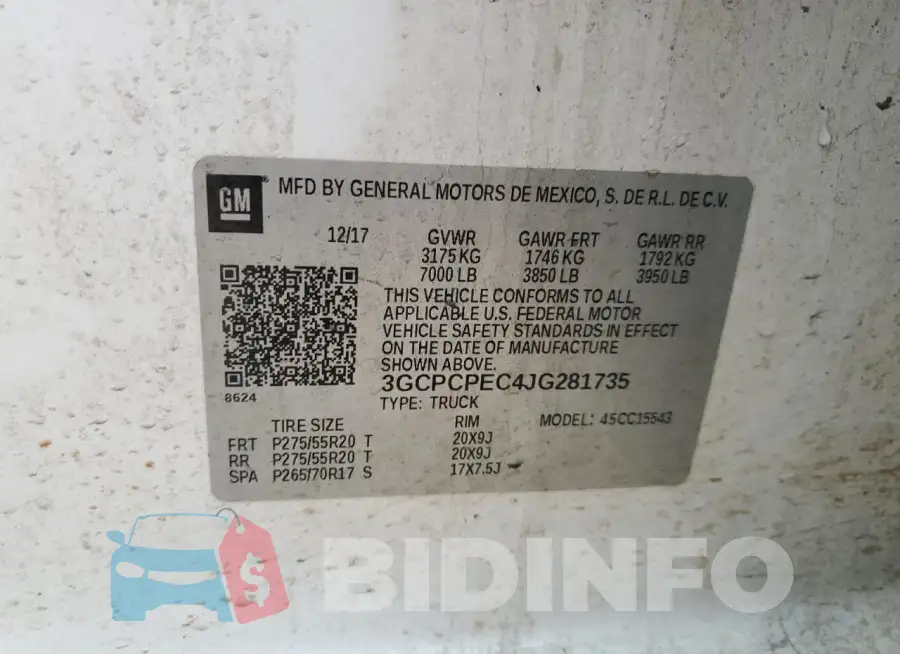 3GCPCPEC4JG281735 Photo# 12