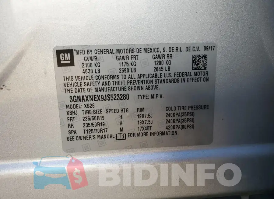 3GNAXNEX9JS523280 Photo# 12