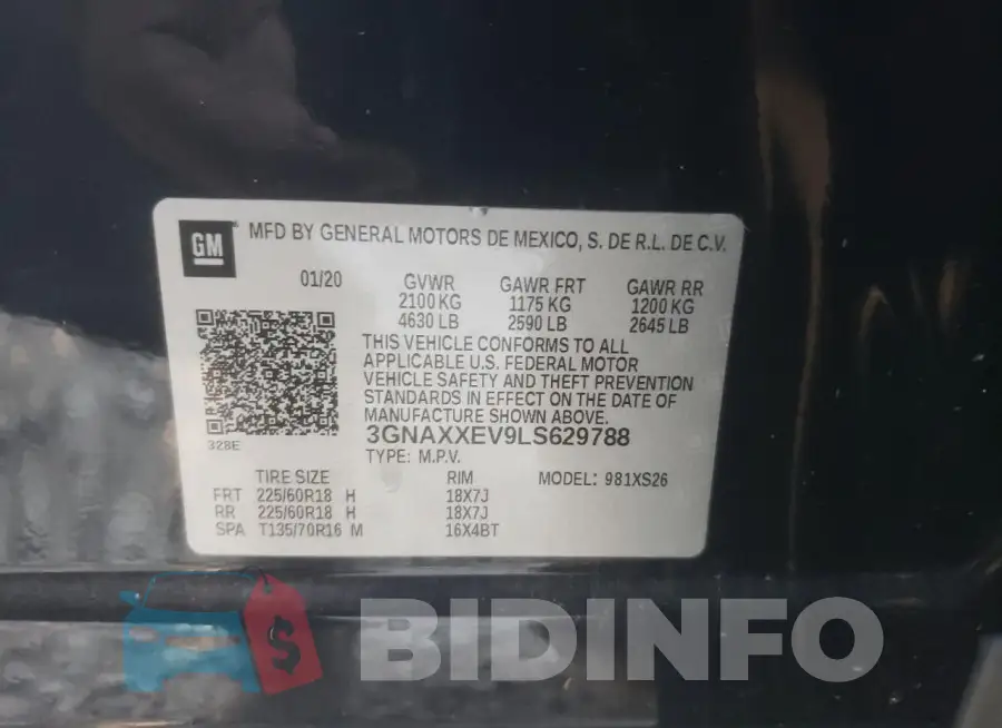 3GNAXXEV9LS629788 Photo# 14