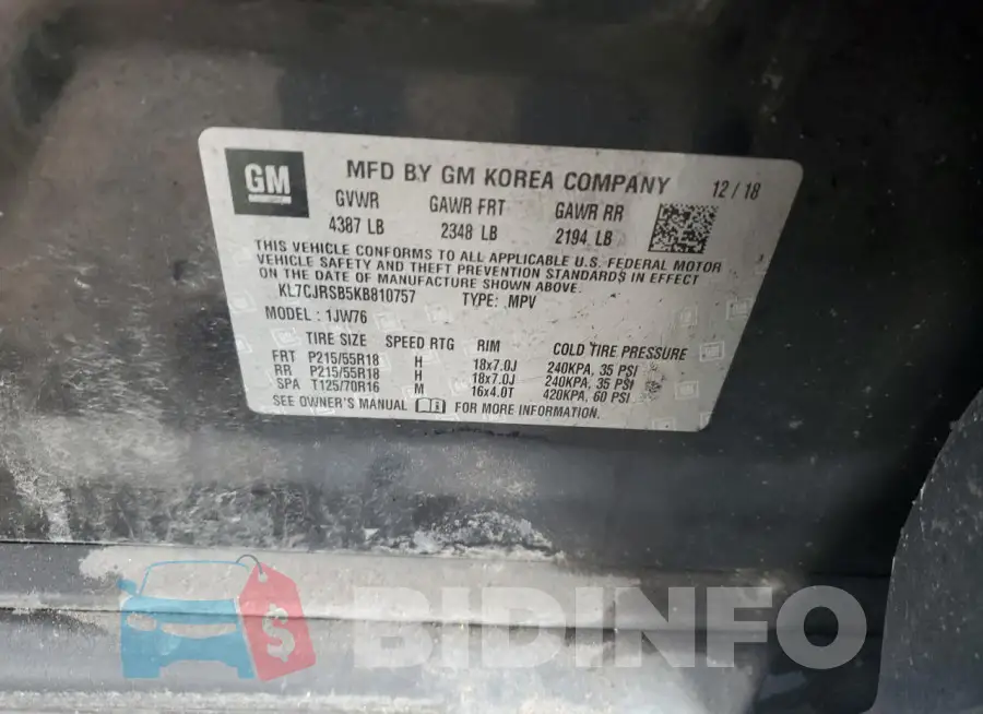 KL7CJRSB5KB810757 Photo# 12