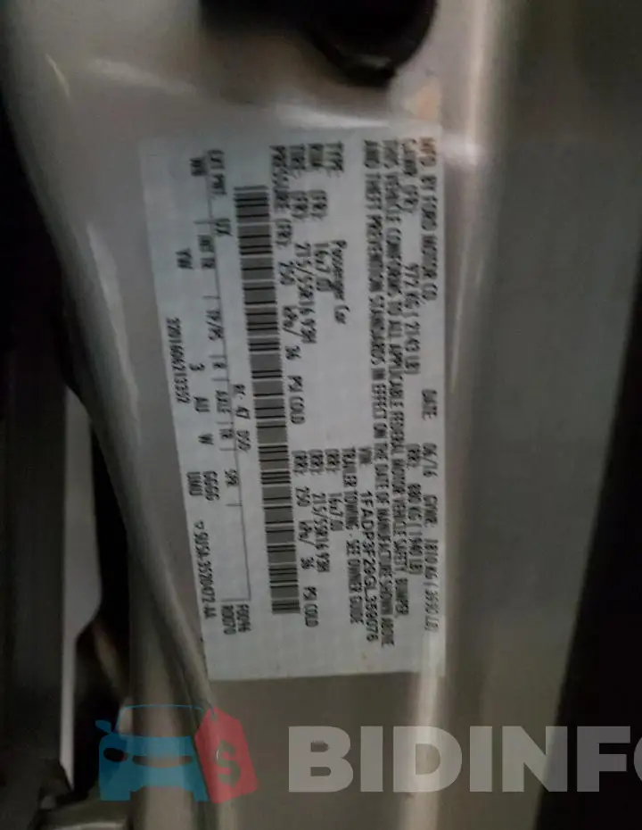 1FADP3F29GL359076 Photo# 13