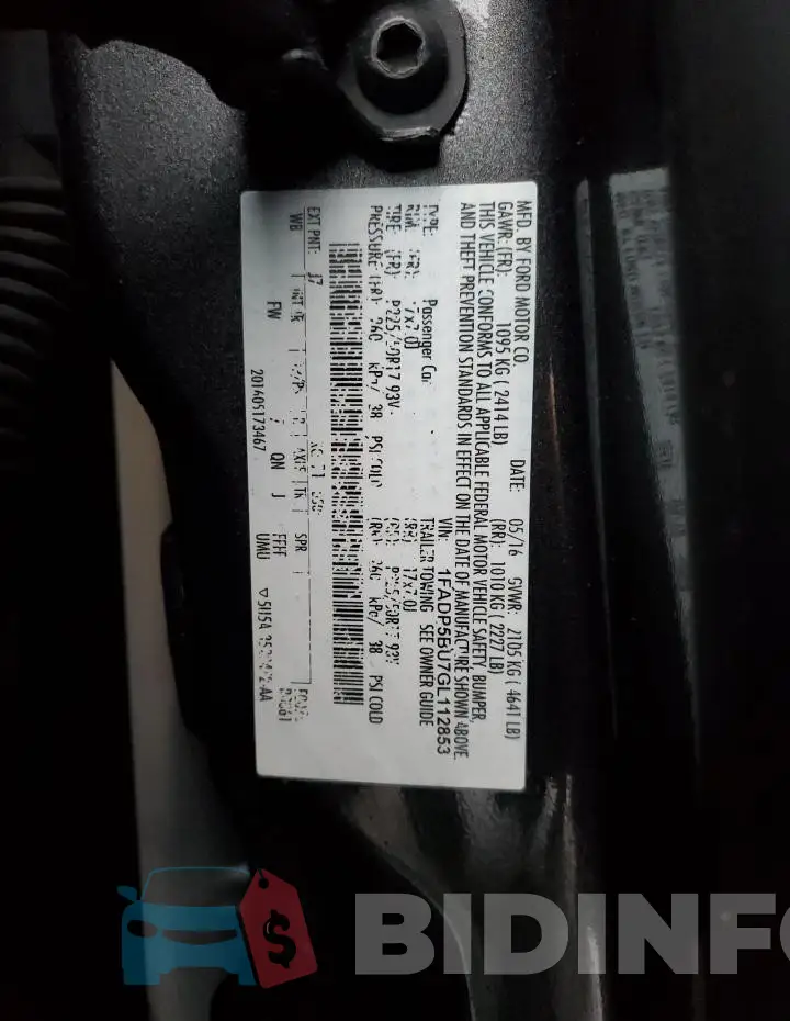 1FADP5BU7GL112853 Photo# 13