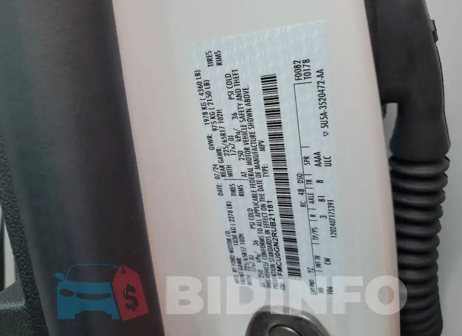 1FMCU0GN2RUB21181 Photo# 13