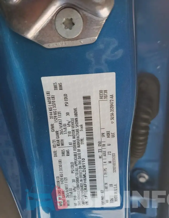 1FTER4FH6MLD28110 Photo# 13
