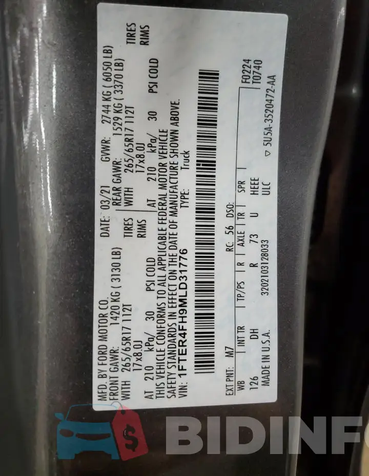 1FTER4FH9MLD31776 Photo# 12
