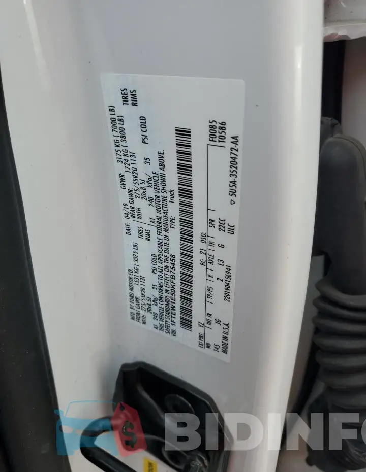 1FTEW1E50KFB75458 Photo# 12
