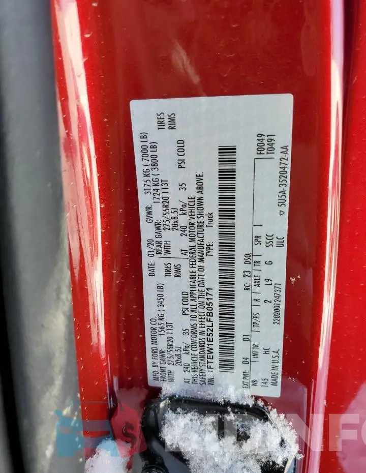 1FTEW1E52LFB05171 Photo# 13