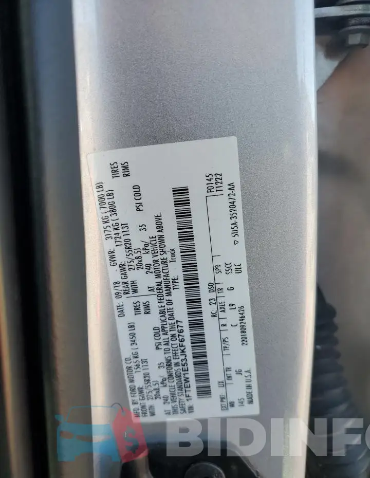 1FTEW1E53JKF67677 Photo# 12