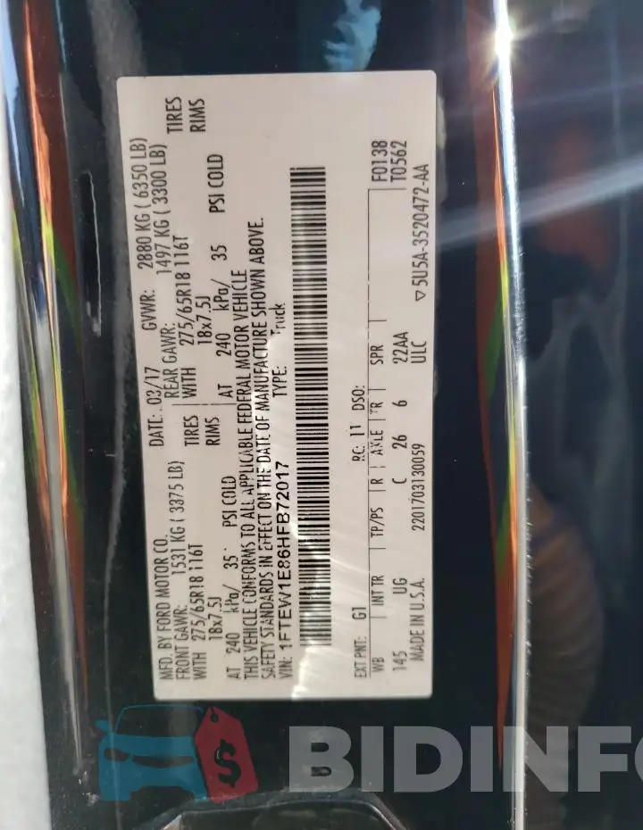 1FTEW1E86HFB72017 Photo# 13