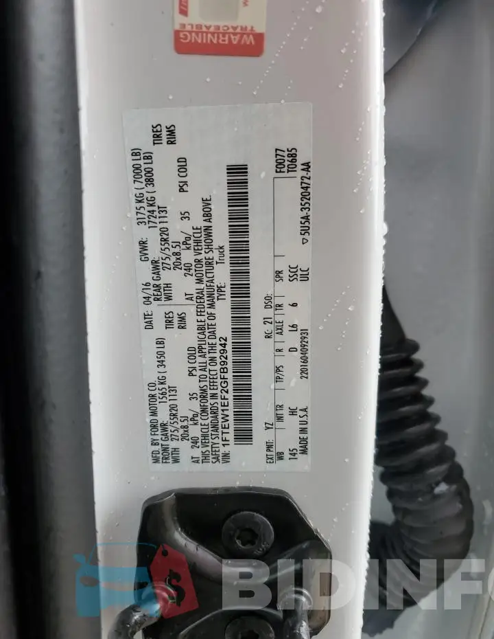 1FTEW1EF2GFB92942 Photo# 12
