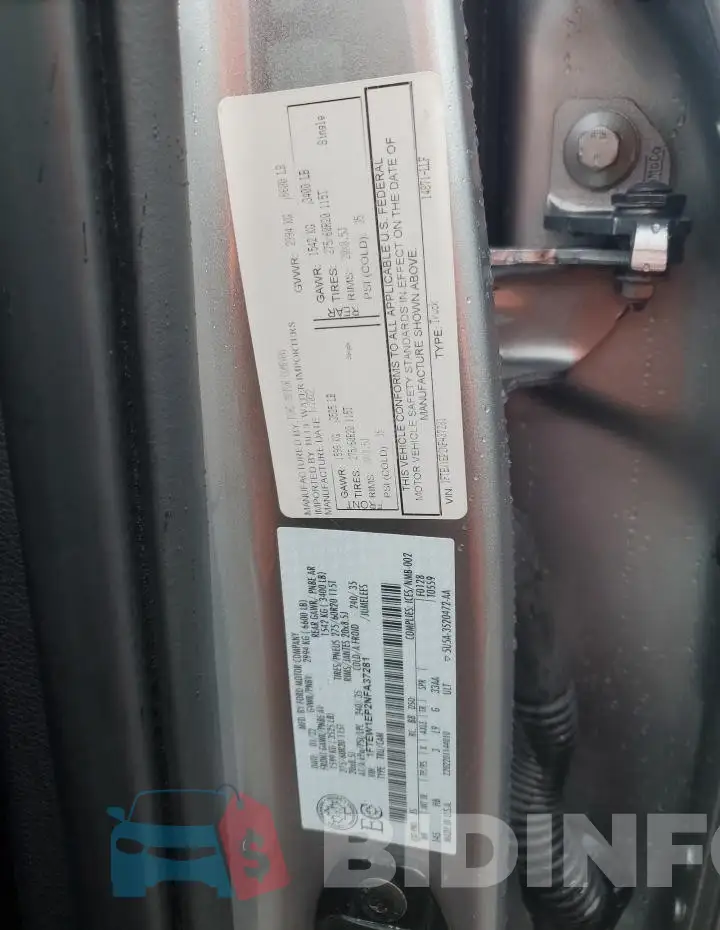 1FTEW1EP2NFA37281 Photo# 12