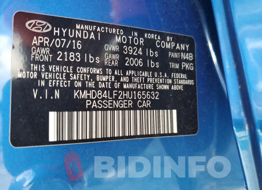 KMHD84LF2HU165632 Photo# 12