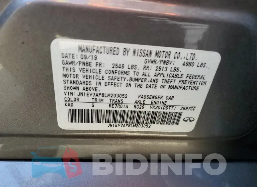 JN1EV7AP8LM203052 Photo# 12