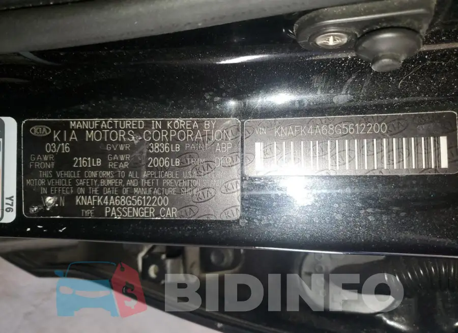 KNAFK4A68G5612200 Photo# 12