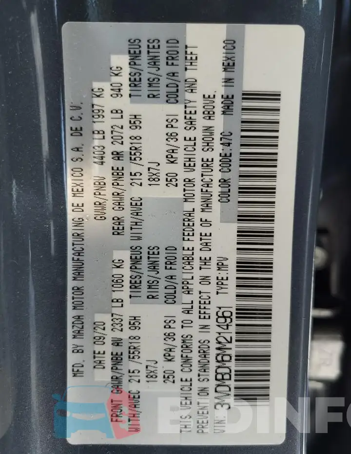 3MVDMBDM6MM214961 Photo# 13