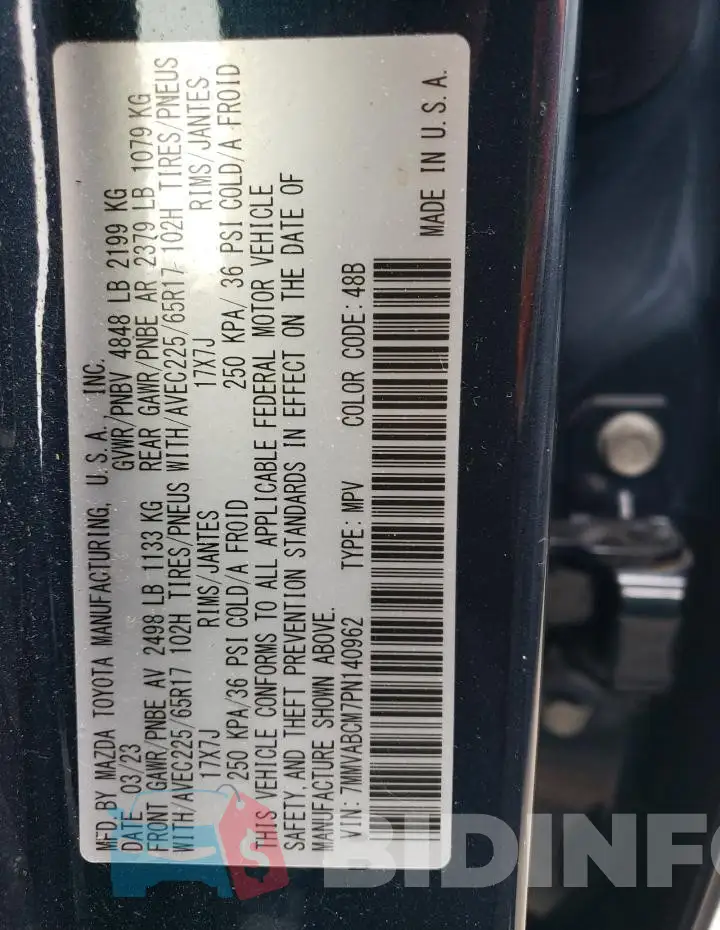 7MMVABCM7PN140962 Photo# 14