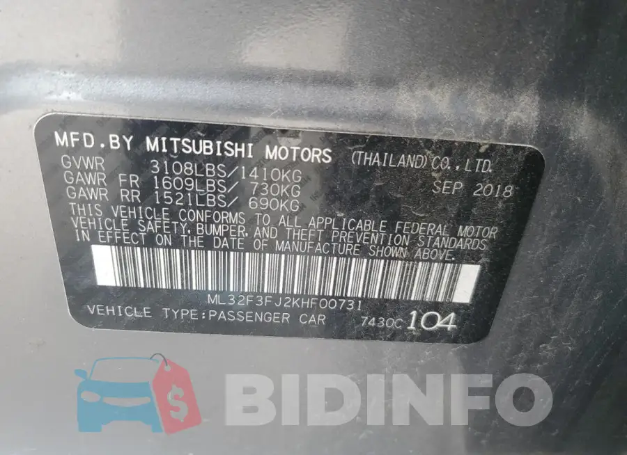 ML32F3FJ2KHF00731 Photo# 12