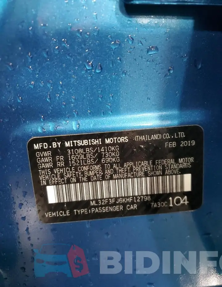 ML32F3FJ6KHF12798 Photo# 12